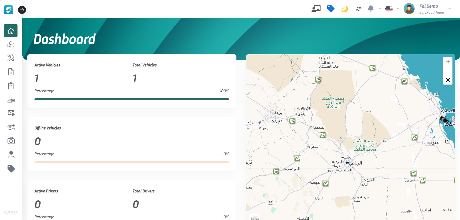 Saferoad Fleet Management Platform